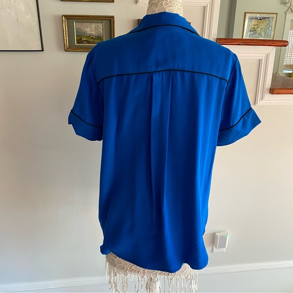 RAG & BONE Luca Silk PJ Top Blouse Large - Picture 7 of 8